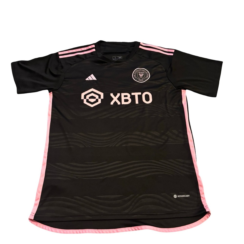 Adidas Inter Miami CF 2022 Away Jersey Baltazar 4 Black Pink Mens Large Slim Fit